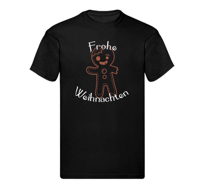 G-graphics T-Shirt Frohe Weihnachten – Angefressener Lebkuchenmann Kinder T-Shirt mit schönem Winter- & Weihnachtsmotiv von G-graphics