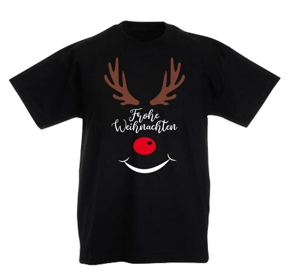 G-graphics T-Shirt Frohe Weihnachten – Rentier Kinder T-Shirt mit Weihnachtsmotiv von G-graphics