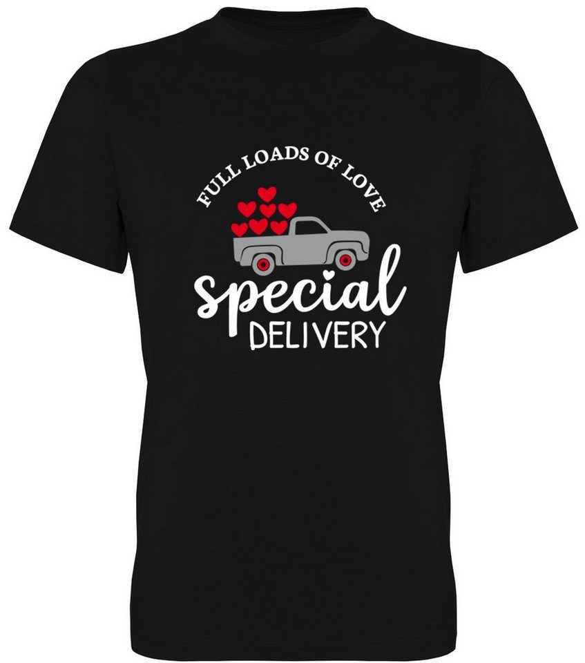 G-graphics T-Shirt Full Loads of love – Special delivery Herren T-Shirt, mit trendigem Frontprint, Aufdruck auf der Vorderseite, Spruch/Sprüche/Print/Motiv, für jung & alt von G-graphics