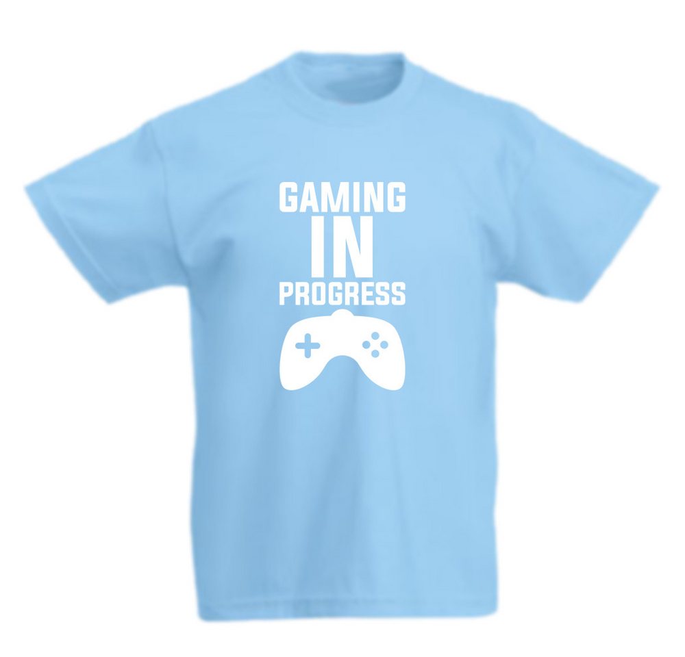 G-graphics T-Shirt Gaming in progress Kinder T-Shirt mit coolem Frontprint für Gamer*innen von G-graphics
