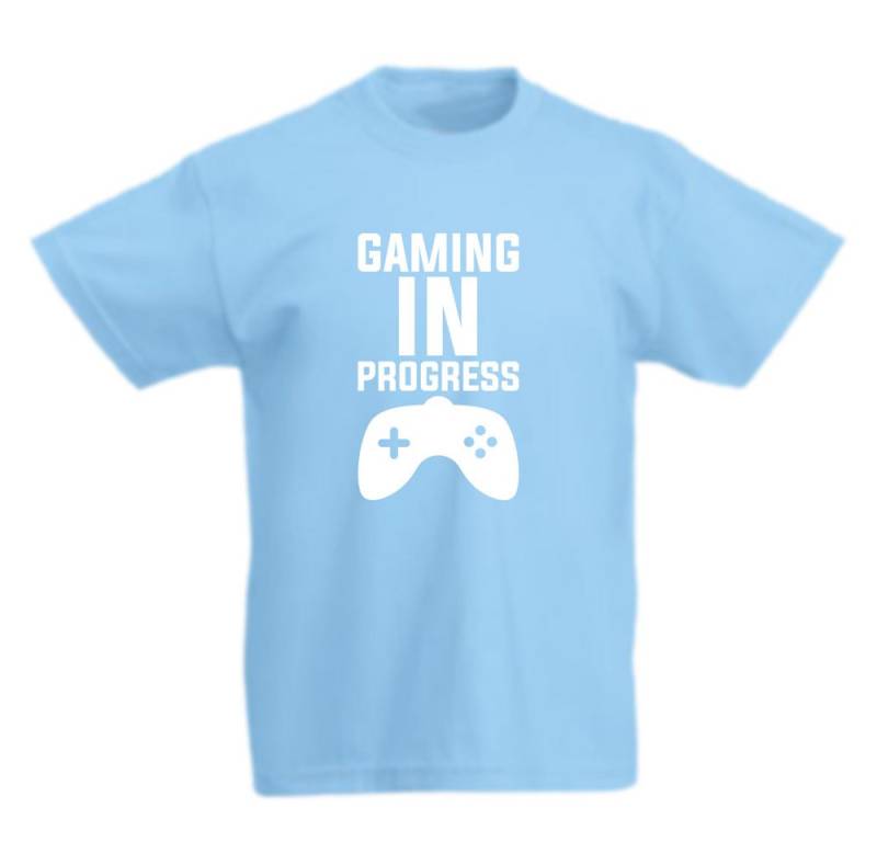 G-graphics T-Shirt Gaming in progress Kinder T-Shirt mit coolem Frontprint für Gamer*innen von G-graphics