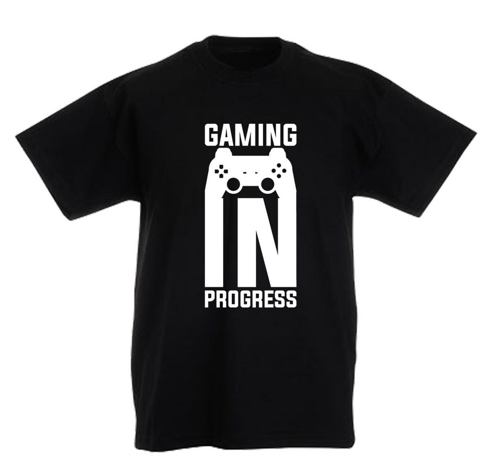 G-graphics T-Shirt Gaming in progress Kinder T-Shirt mit coolem Frontprint für Gamer*innen von G-graphics