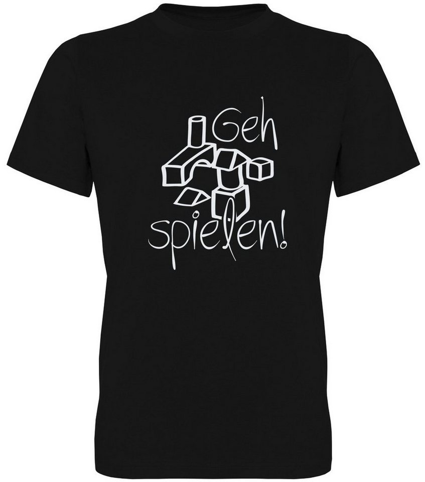 G-graphics T-Shirt Geh spielen! Herren T-Shirt, mit trendigem Frontprint, Aufdruck auf der Vorderseite, Spruch/Sprüche/Print/Motiv, für jung & alt von G-graphics