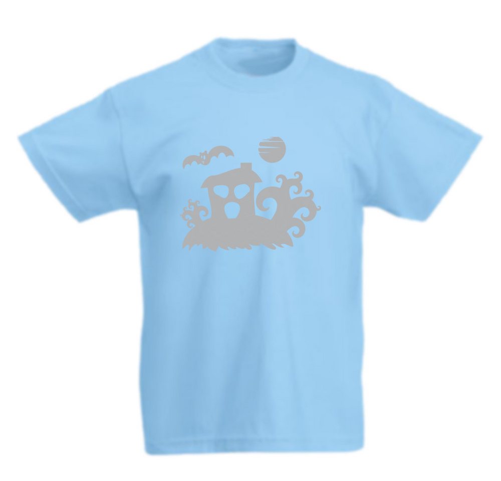 G-graphics T-Shirt Geisterhaus Kinder T-Shirt mit gruseligem Motiv zu Halloween von G-Graphics