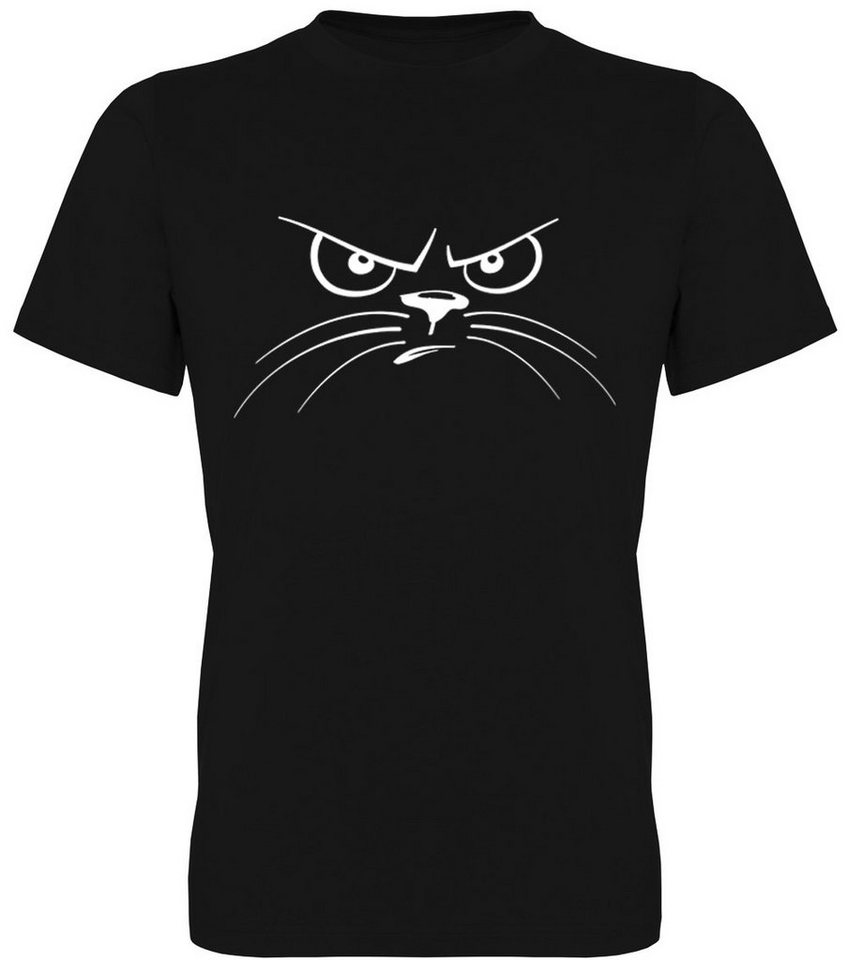 G-graphics T-Shirt Grimmige Katze Herren T-Shirt mit einem Spruch / Print für den echte Katzenpapa von G-graphics