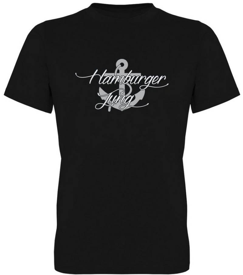 G-graphics T-Shirt Hamburger Jung Herren T-Shirt mit Statement / Spruch / Motiv als Frontprint von G-graphics