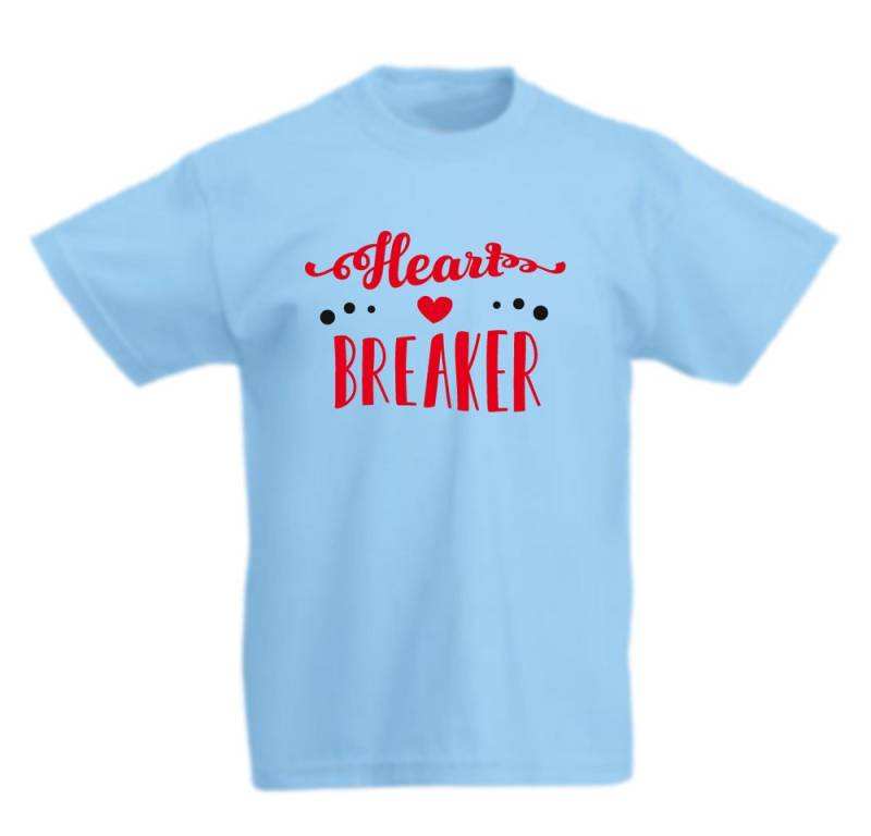 G-graphics T-Shirt Heartbreaker Kinder T-Shirt mit Spruch / Statement von G-graphics