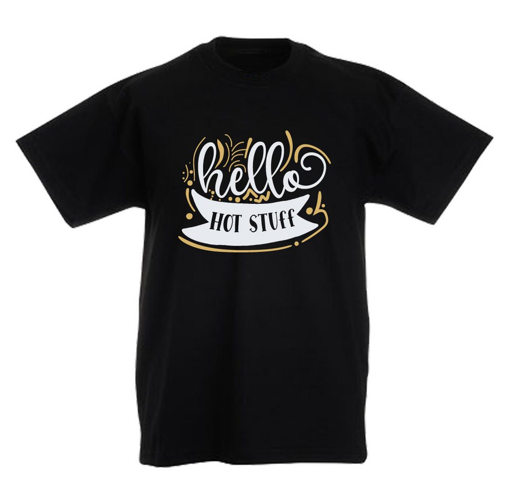G-graphics T-Shirt Hello Hot Stuff Kinder T-Shirt mit coolem Spruch als Frontprint von G-graphics