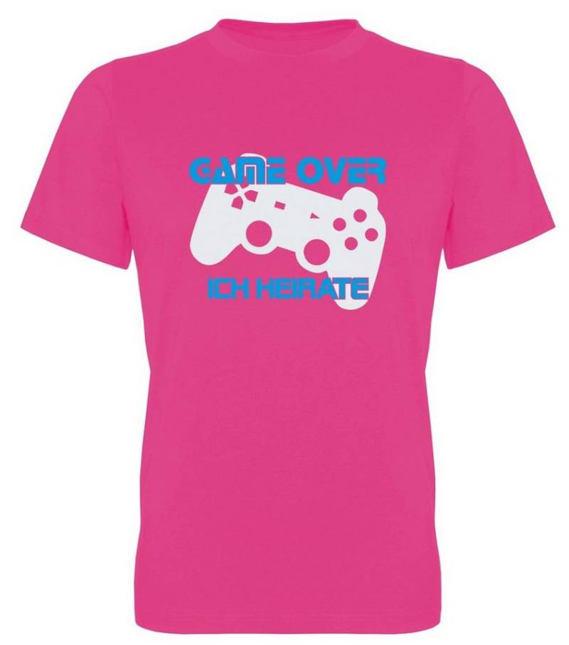G-graphics T-Shirt zum Junggesellen-Abschied - Game over – Ich heirate Herren Bräutigam-T-Shirt zum JGA / Poltershirt von G-graphics