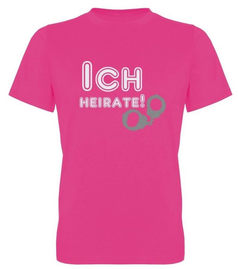 G-graphics T-Shirt zum Junggesellen-Abschied - Ich heirate! Herren Bräutigam-T-Shirt zum JGA / Poltershirt von G-graphics