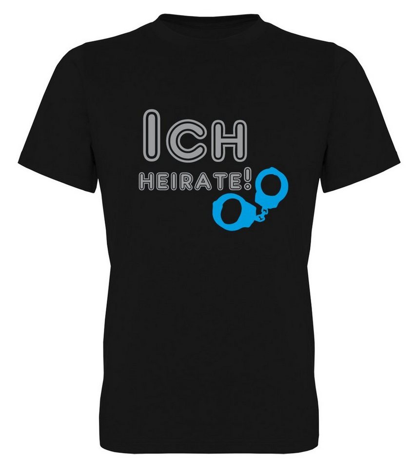 G-graphics T-Shirt Herren T-Shirt - Ich heirate! JGA-Shirt • Junggesellen-Abschied • Poltershirts • mit Frontprint / Aufdruck auf der Vorderseite • Bachelor • Bräutigam-Shirt von G-graphics