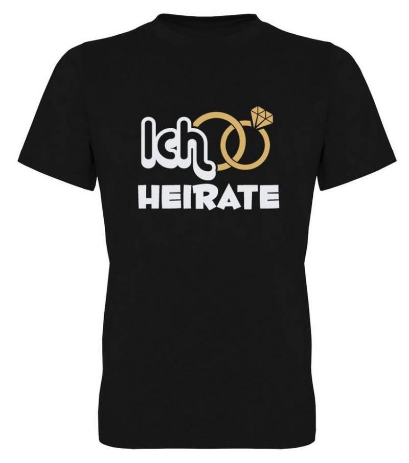 G-graphics T-Shirt zum Junggesellen-Abschied - Ich heirate Herren Bräutigam-T-Shirt zum JGA / Poltershirt von G-graphics
