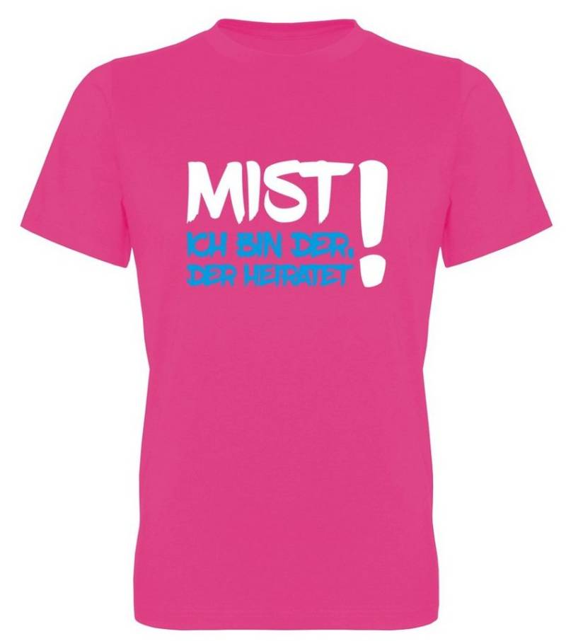 G-graphics T-Shirt zum Junggesellen-Abschied - Mist – Ich bin der, der heiratet! Herren Bräutigam-T-Shirt zum JGA / Poltershirt von G-graphics