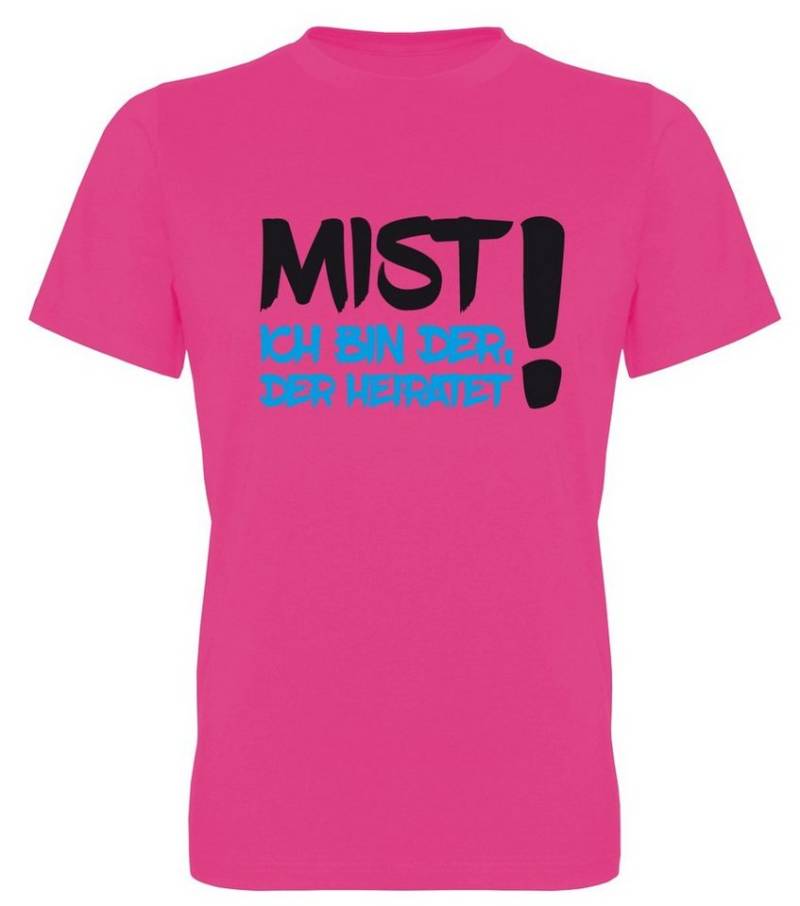 G-graphics T-Shirt zum Junggesellen-Abschied - Mist – Ich bin der, der heiratet! Herren Bräutigam-T-Shirt zum JGA / Poltershirt von G-graphics