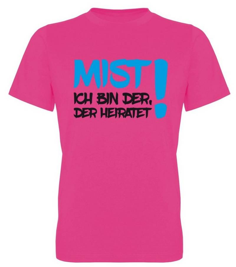 G-graphics T-Shirt zum Junggesellen-Abschied - Mist – Ich bin der, der heiratet! Herren Bräutigam-T-Shirt zum JGA / Poltershirt von G-graphics