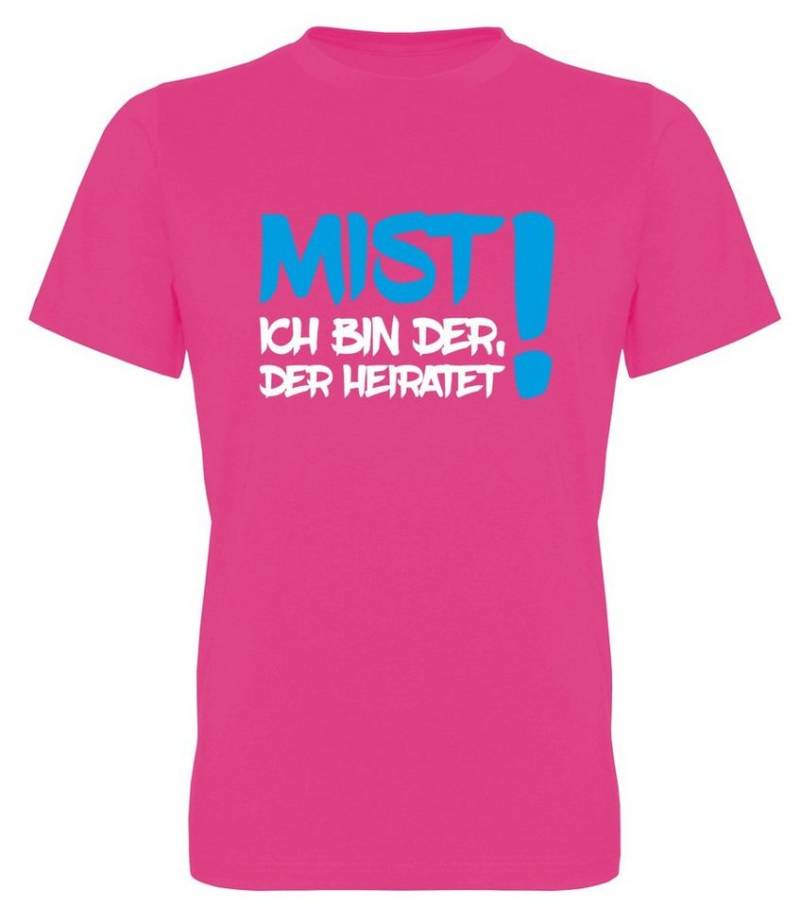 G-graphics T-Shirt zum Junggesellen-Abschied - Mist – Ich bin der, der heiratet! Herren Bräutigam-T-Shirt zum JGA / Poltershirt von G-graphics