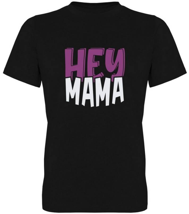 G-graphics T-Shirt Hey Mama Herren T-Shirt mit Statement / Spruch / Motiv als Frontprint von G-graphics