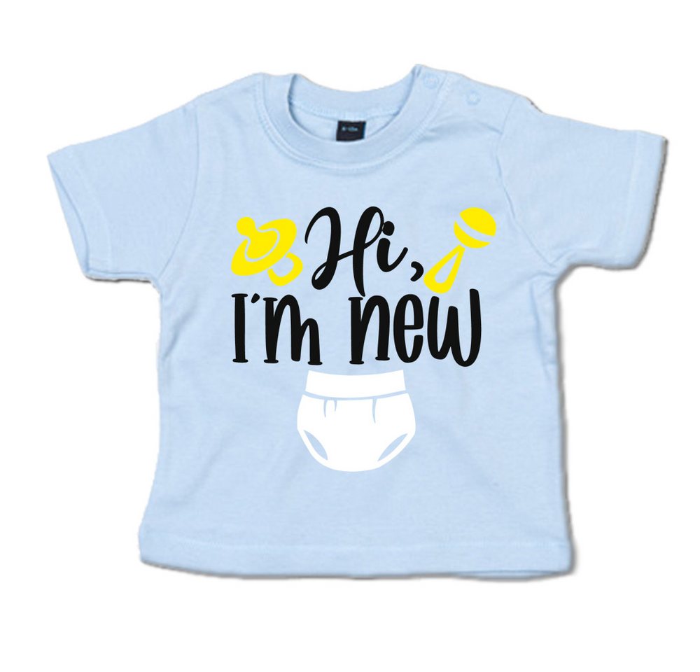 G-graphics T-Shirt Hi, I´m new Baby T-Shirt, mit Spruch / Sprüche / Print / Aufdruck von G-graphics