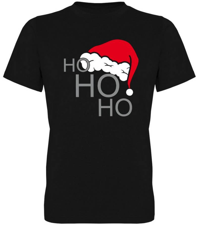 G-graphics T-Shirt Ho Ho Ho – Nikolausmütze Herren T-Shirt mit trendigem Frontprint mit Weihnachtsmotiv von G-graphics