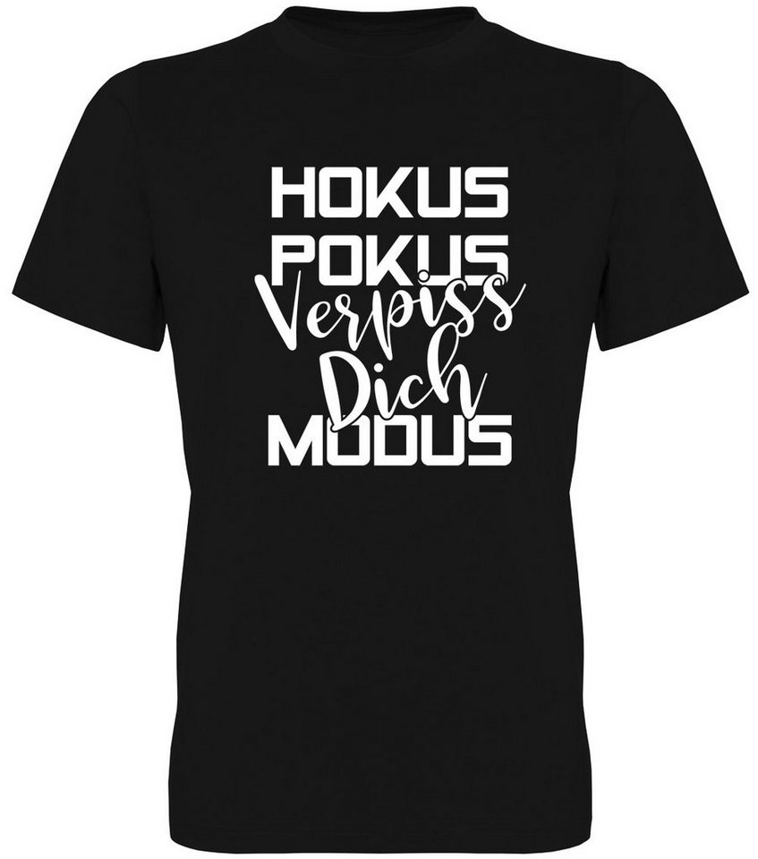 G-graphics T-Shirt Hokus Pokus -Verpiss Dich- Modus Herren T-Shirt, mit trendigem Frontprint, Aufdruck auf der Vorderseite, Spruch/Sprüche/Print/Motiv, für jung & alt von G-graphics