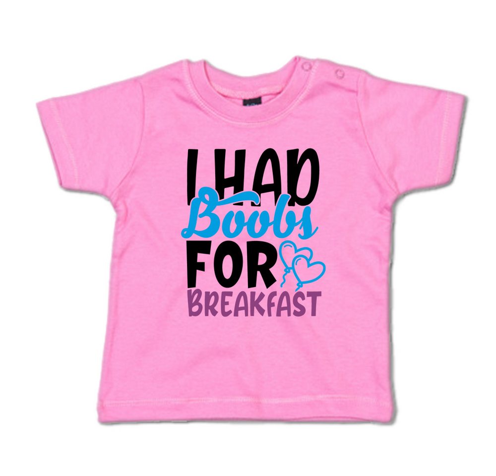 G-graphics T-Shirt I had Boops for breakfast Baby T-Shirt mit Spruch als Geschenk für coole Babys von G-graphics