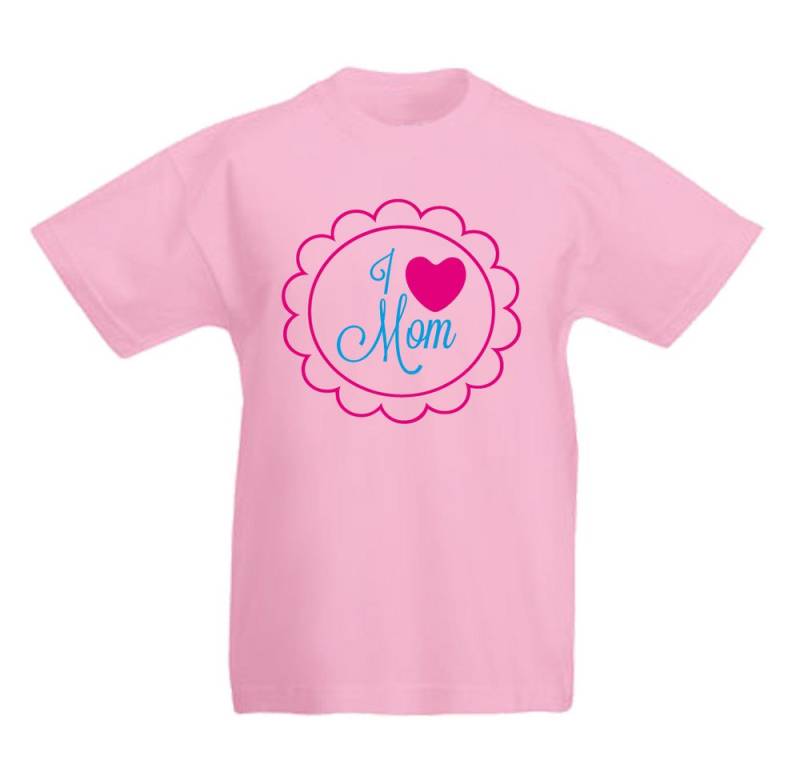 G-graphics T-Shirt I love Mom Kinder T-Shirt mit coolem Spruch als Frontprint von G-graphics