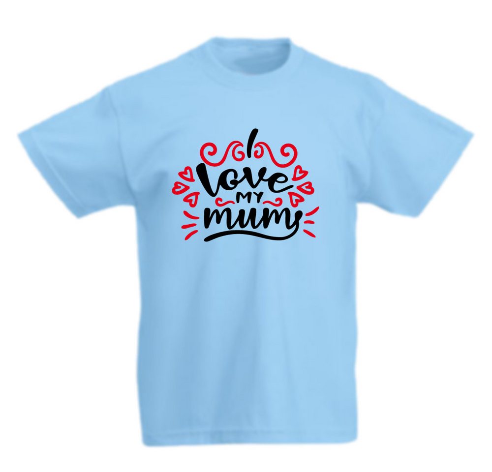 G-graphics T-Shirt I love my mum Kinder T-Shirt, mit Spruch / Sprüche / Print / Aufdruck von G-graphics