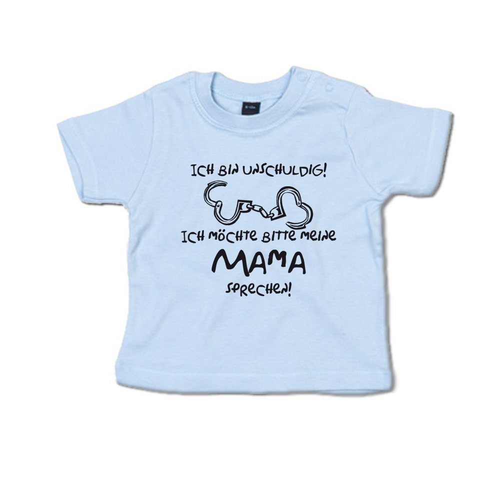 G-graphics T-Shirt Ich bin unschuldig! Ich möchte bitte meine Mama sprechen! Baby T-Shirt, mit Spruch / Sprüche / Print / Aufdruck von G-graphics