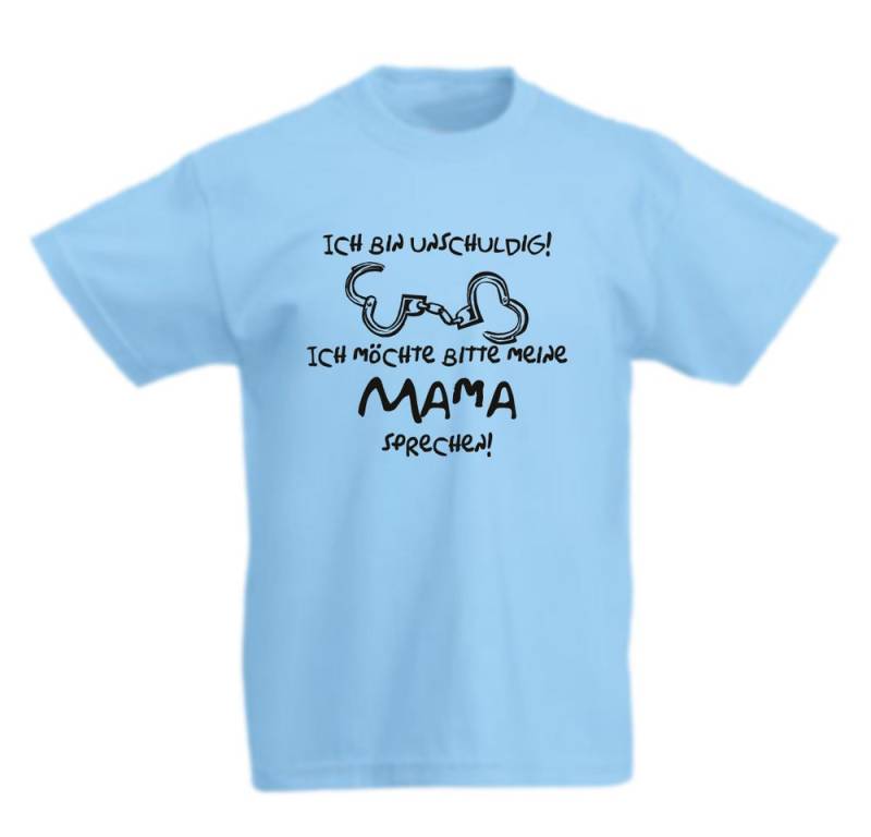 G-graphics T-Shirt Ich bin unschuldig! Ich möchte bitte meine Mama sprechen! Kinder T-Shirt mit Spruch / Statement von G-graphics