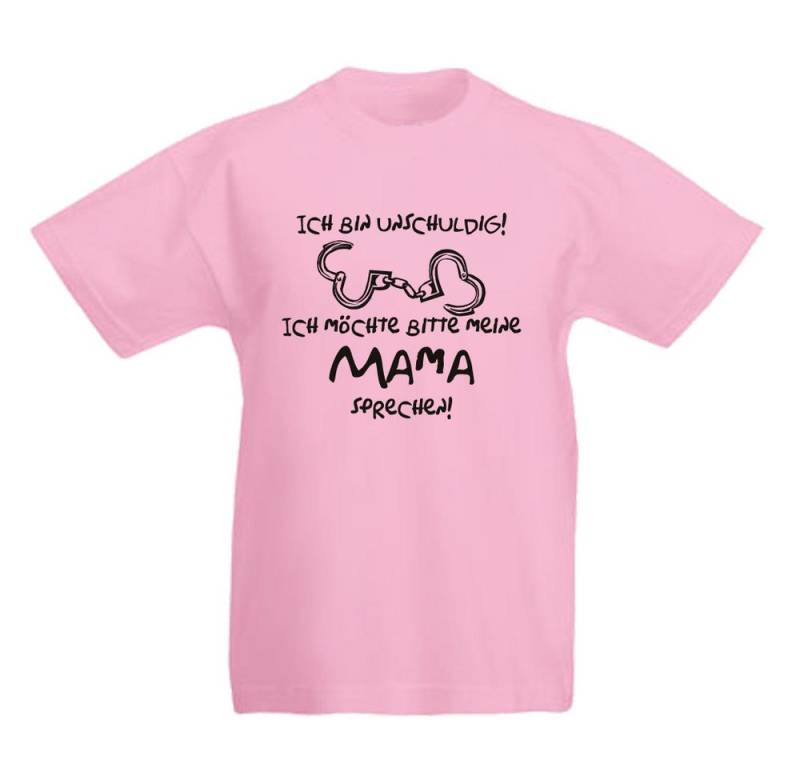 G-graphics T-Shirt Ich bin unschuldig! Ich möchte bitte meine Mama sprechen! Kinder T-Shirt mit Spruch / Statement von G-graphics