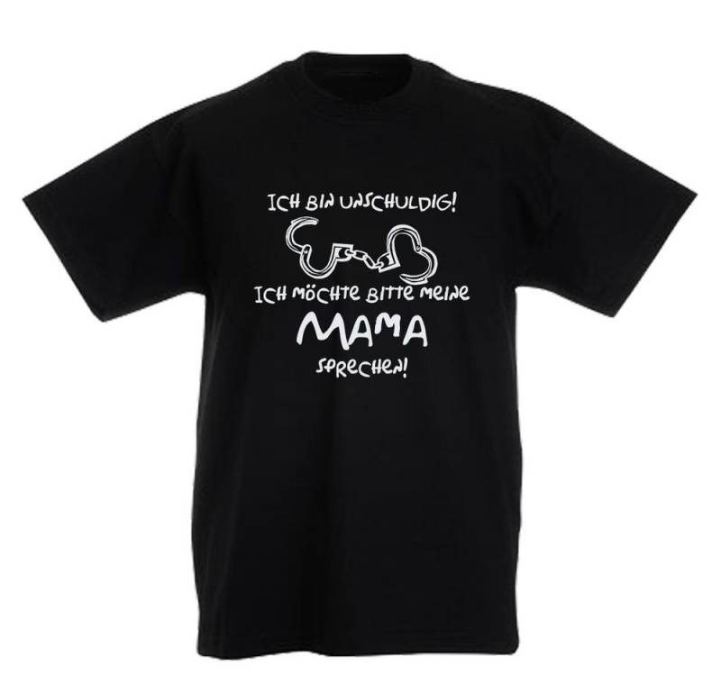 G-graphics T-Shirt Ich bin unschuldig! Ich möchte bitte meine Mama sprechen! Kinder T-Shirt mit Spruch / Statement von G-graphics