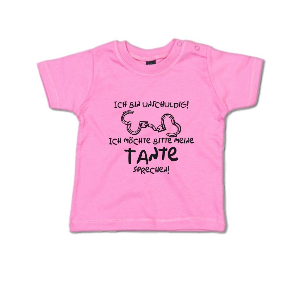 G-graphics T-Shirt Ich bin unschuldig! Ich möchte bitte meine Tante sprechen! Baby T-Shirt mit Spruch für/von Tante & Onkel von G-graphics