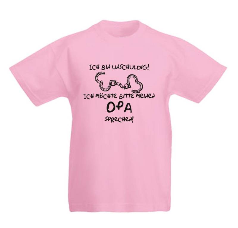G-graphics T-Shirt Ich bin unschuldig! Ich möchte bitte meinen Opa sprechen! Kinder T-Shirt mit Spruch / Statement von G-graphics