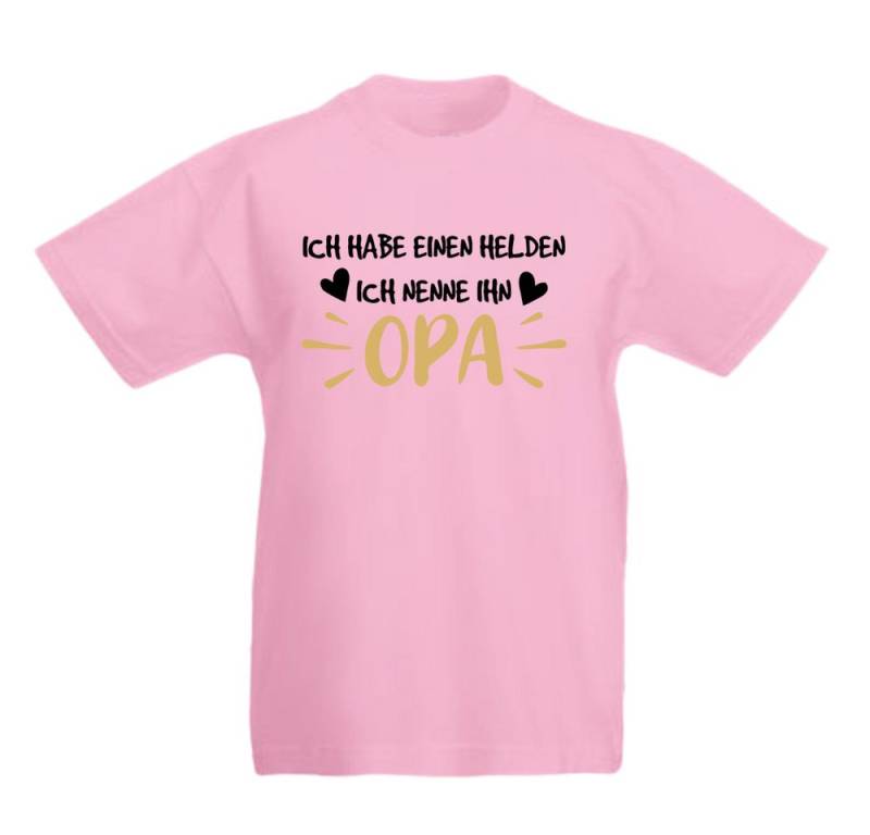 G-graphics T-Shirt Ich habe einen Helden, ich nenne ihn Opa Kinder T-Shirt mit coolem Spruch als Frontprint von G-graphics
