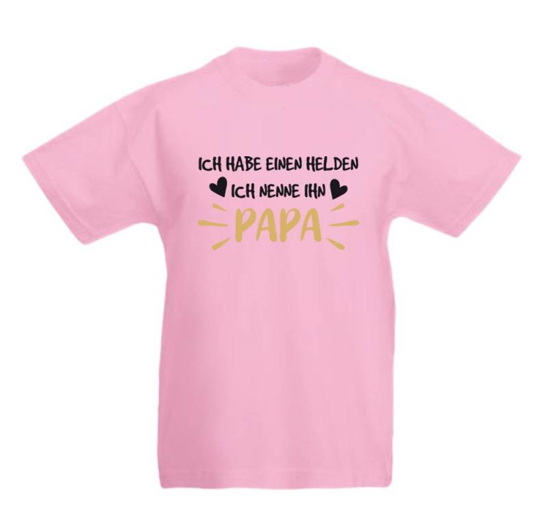 G-graphics T-Shirt Ich habe einen Helden, ich nenne ihn Papa Kinder T-Shirt mit coolem Spruch als Frontprint von G-graphics