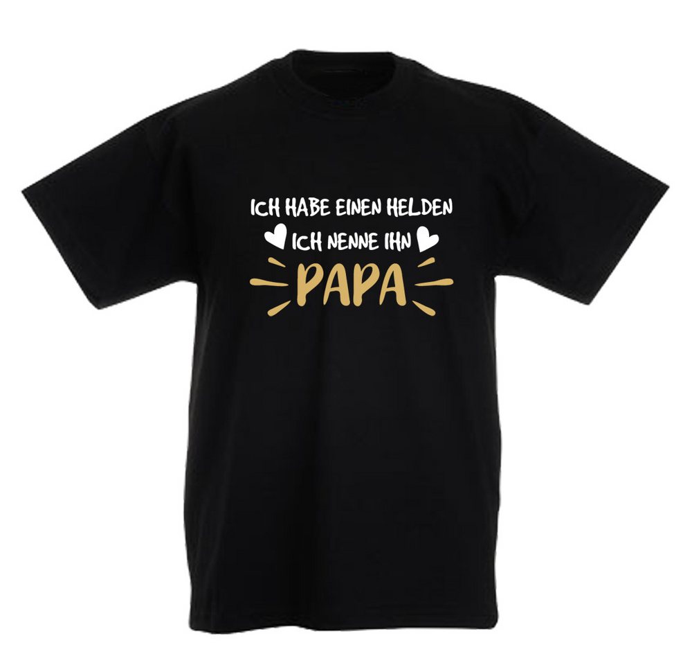 G-graphics T-Shirt Ich habe einen Helden, ich nenne ihn Papa Kinder T-Shirt mit coolem Spruch als Frontprint von G-graphics