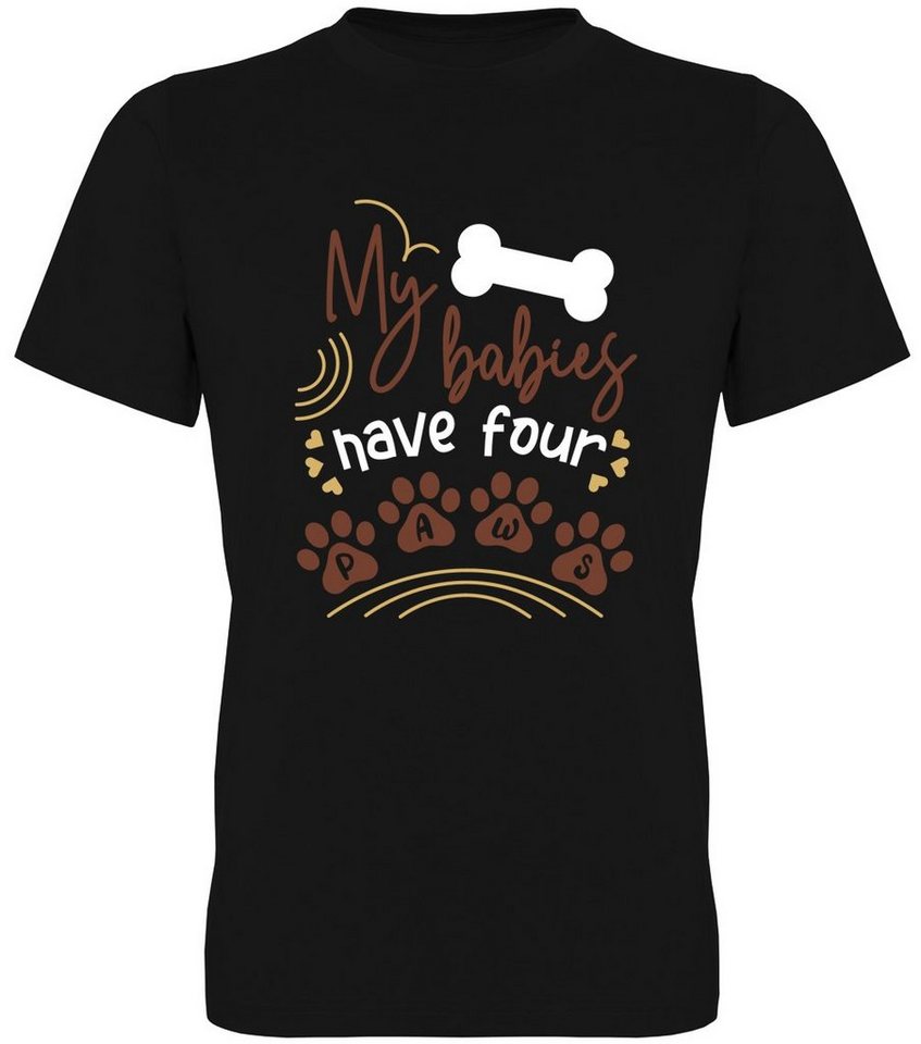 G-graphics T-Shirt My babies have four paws Herren T-Shirt, mit trendigem Frontprint, Aufdruck auf der Vorderseite, Spruch/Sprüche/Print/Motiv, für jung & alt von G-graphics