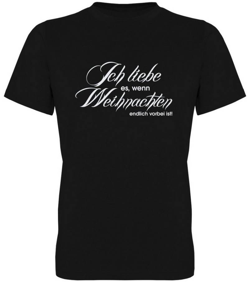 G-graphics T-Shirt Ich liebe es, wenn Weihnachten vorbei ist Herren T-Shirt mit trendigem Frontprint mit Weihnachtsmotiv von G-graphics