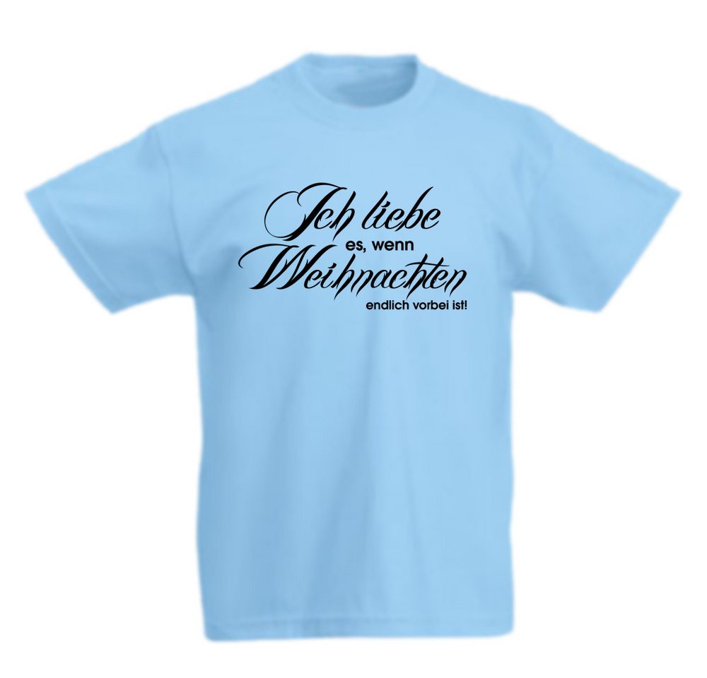 G-graphics T-Shirt Ich liebe es, wenn Weihnachten vorbei ist Kinder T-Shirt mit Weihnachtsmotiv von G-graphics