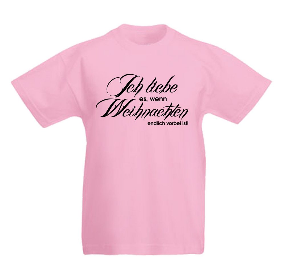 G-graphics T-Shirt Ich liebe es, wenn Weihnachten vorbei ist Kinder T-Shirt mit Weihnachtsmotiv von G-graphics
