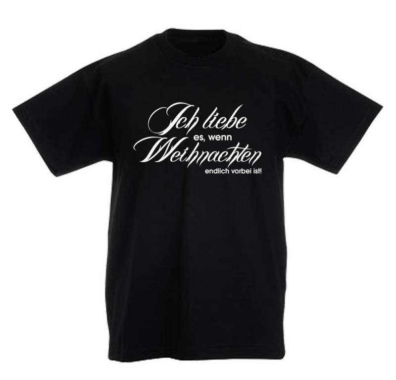 G-graphics T-Shirt Ich liebe es, wenn Weihnachten vorbei ist Kinder T-Shirt mit Weihnachtsmotiv von G-graphics