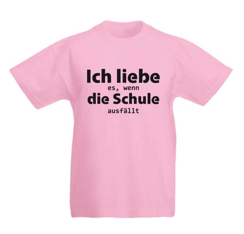 G-graphics T-Shirt Ich liebe es, wenn die Schule ausfällt! Kinder T-Shirt mit Spruch / Statement von G-graphics