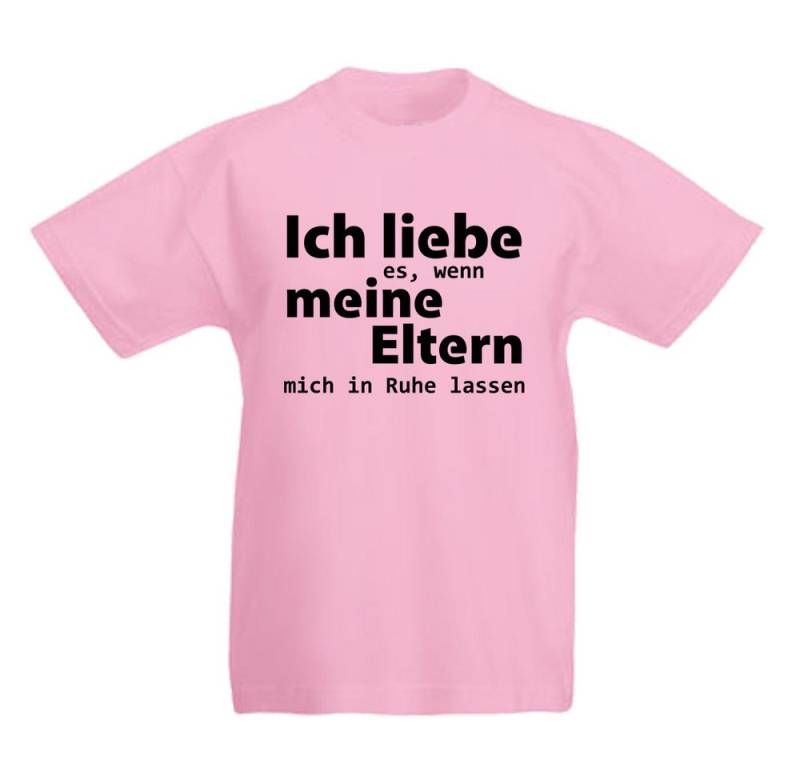 G-graphics T-Shirt Ich liebe es, wenn meine Eltern mich in Ruhe lassen Kinder T-Shirt mit Spruch / Statement von G-graphics