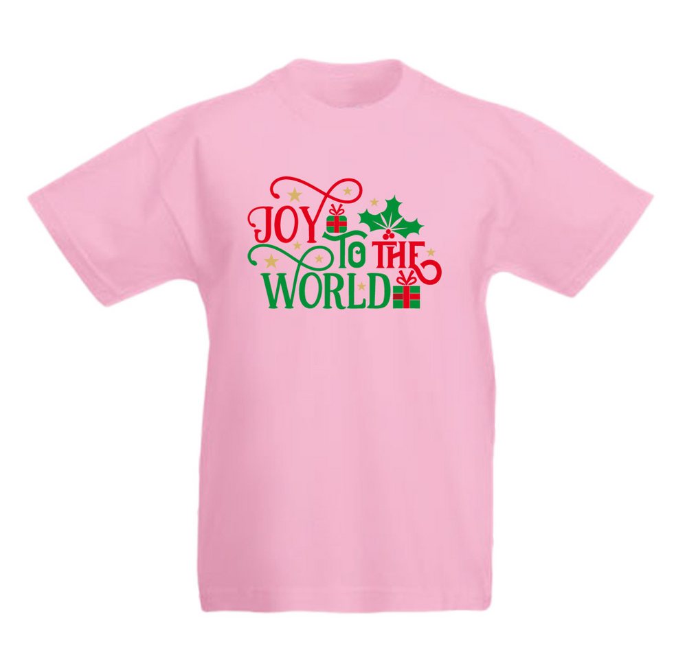 G-graphics T-Shirt Joy to the world Kinder T-Shirt, mit Spruch / Print / Aufdruck / Weihnachtsmotiv von G-graphics