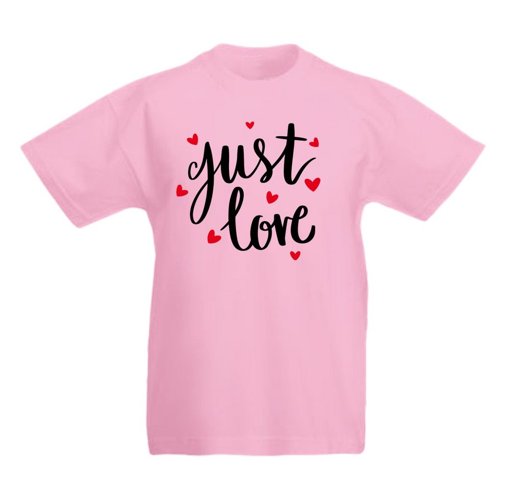 G-graphics T-Shirt Just Love Kinder T-Shirt, mit Spruch / Sprüche / Print / Aufdruck von G-graphics