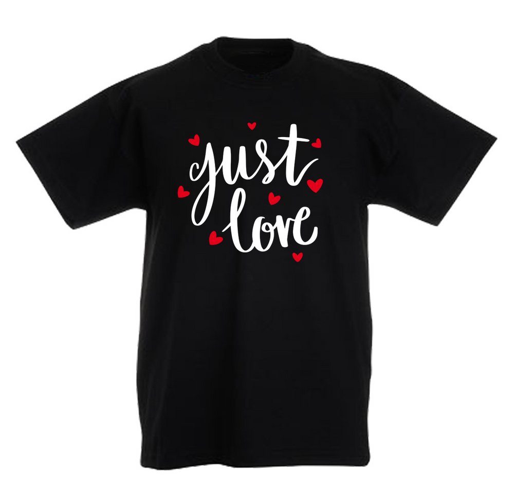 G-graphics T-Shirt Just Love Kinder T-Shirt, mit Spruch / Sprüche / Print / Aufdruck von G-graphics