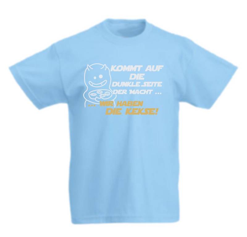 G-graphics T-Shirt Kommt auf die dunkle Seite der Macht, wir haben die Kekse! Kinder T-Shirt mit coolem Spruch als Frontprint von G-graphics