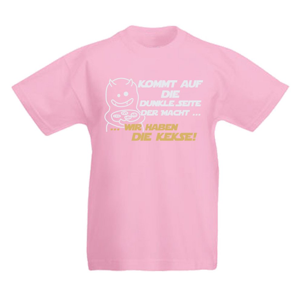 G-graphics T-Shirt Kommt auf die dunkle Seite der Macht, wir haben die Kekse! Kinder T-Shirt mit coolem Spruch als Frontprint von G-graphics