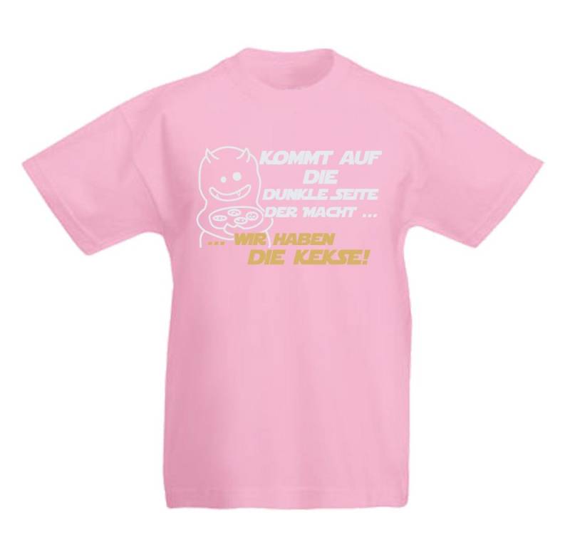 G-graphics T-Shirt Kommt auf die dunkle Seite der Macht, wir haben die Kekse! Kinder T-Shirt mit coolem Spruch als Frontprint von G-graphics