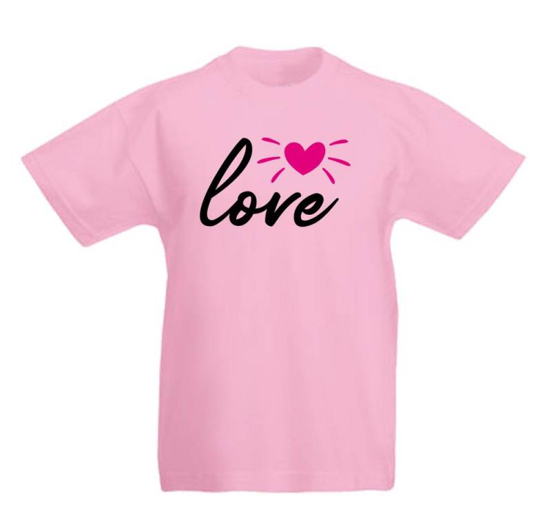 G-graphics T-Shirt LOVE Kinder T-Shirt mit schönem Print zum Valentinstag von G-graphics